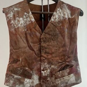 Jean Paul Gaultier Homme Brown Floral Vest